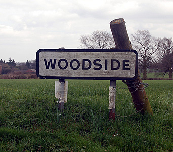 Woodside sign March 2012